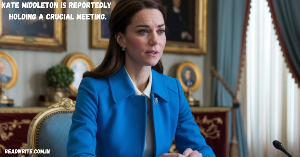 kate middleton is reportedly holding a crucial meeting.