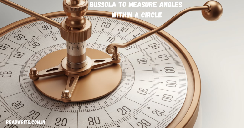 bussola to measure angles within a circle